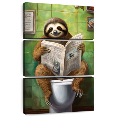 Ketti Sloth On A Toilet