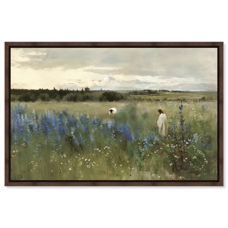 Path of the Shepherd Canvas Religious Art by Art Remedy, 30" H x 45" W, Gallery Wrapped
