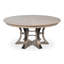 Tower Round Solid Oak Dining Table-1187933854