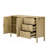 Modern Wave-Pattern Sideboard With 3 Drawers, Large Storage Buffet Cabinet-470138268