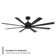 Size Matters 8-Blade Smart Ceiling Fan With Remote Control Included, Works With Alexa and iOS / Android App