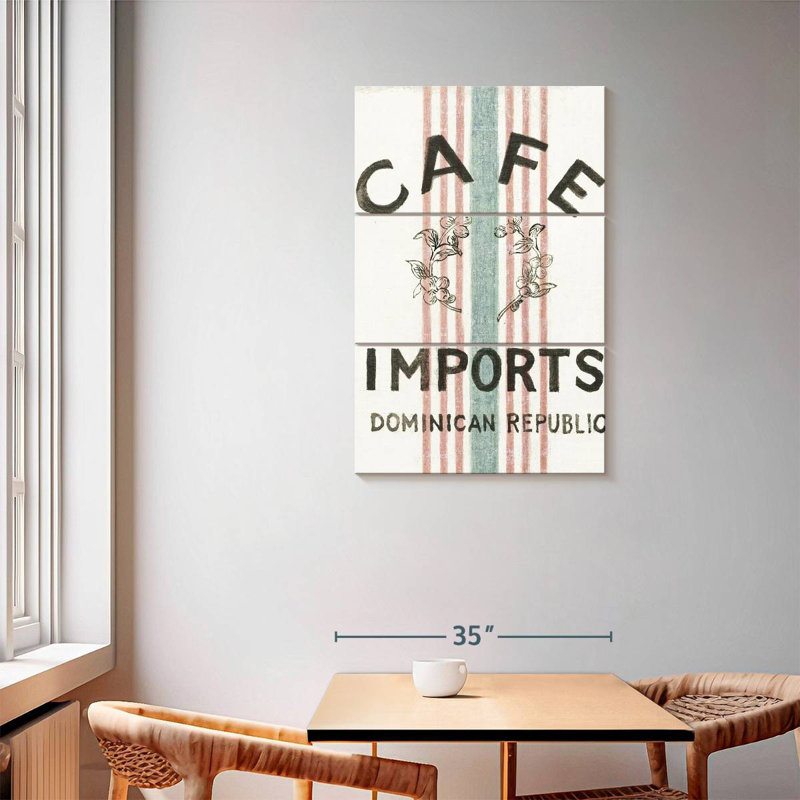Plaque murale Kema Wake Me Up Coffee Sack II, H 57 po x l 36 po