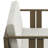 Junco Solid Wood Teak Outdoor Loveseat With Cushion And Arms-8681600-8681612
