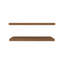 Tablette flottante Dallas, salon, acajou-128899032