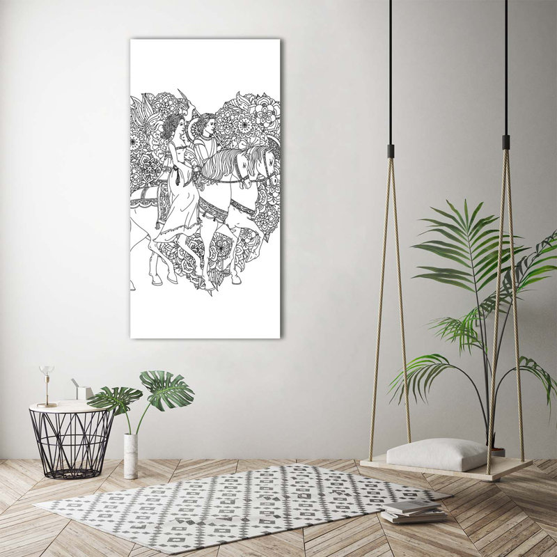 Woman And Man - Wrapped Canvas Print