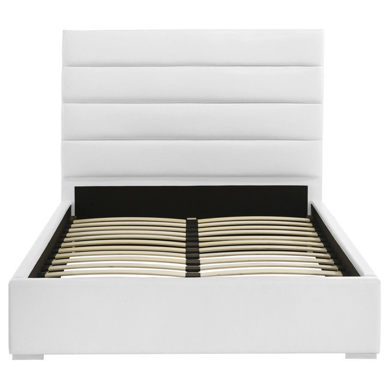 Lit rembourré Mid-Century moderne pour chambre à coucher, Double