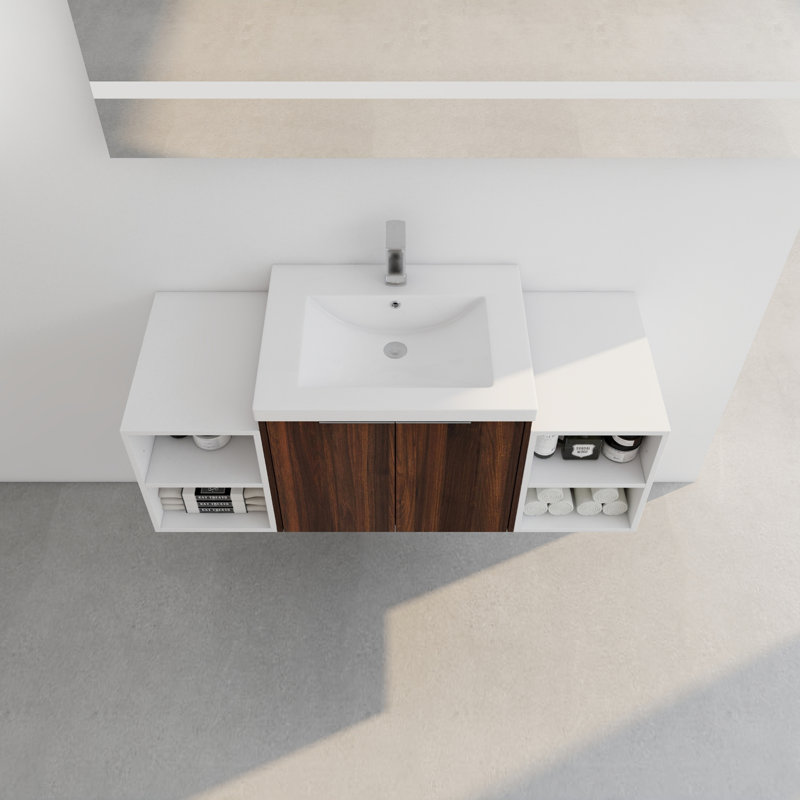 Meuble-lavabo à fermeture en douceur 48 po avec lavabo