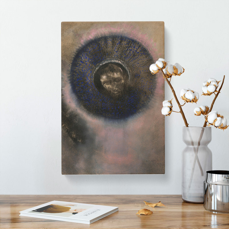 Head Within An Aureole by Odilon Redon - Wrapped Canvas Painting, 50cm H x 35cm W x 3cm D