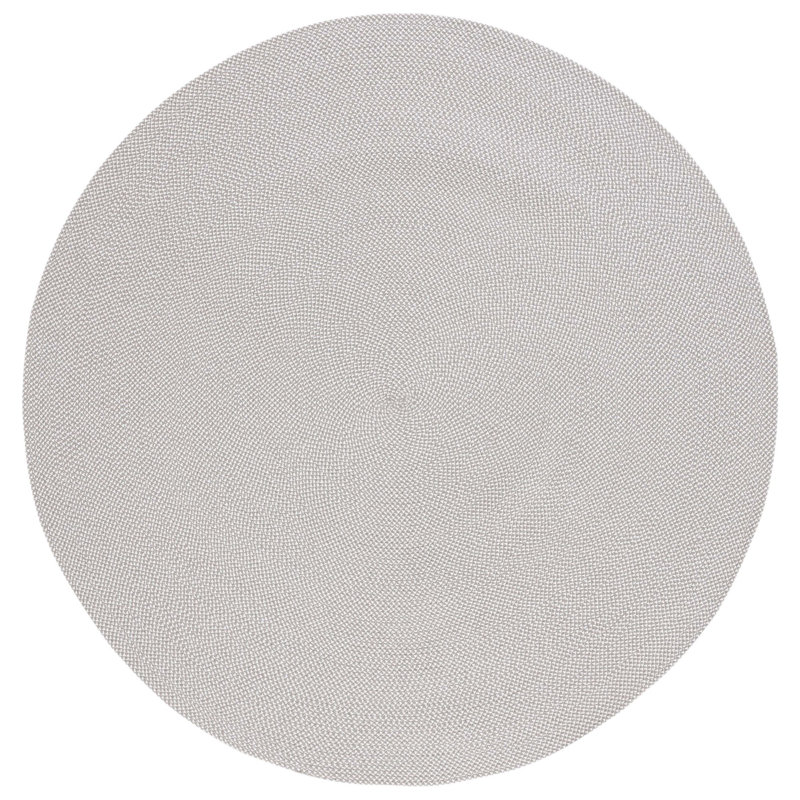 Braided Hand Woven Performance Solid Color Rug, Round 6'