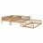 Triple Wood Bunk Bed, With Ladders, Guardrails-730253881