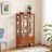 Display Cabinet, Glass, One Drawer, Wine With Adjustable Shelves Two Doors And-797003841