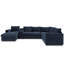 Canapé modulaire Cloud rembourré avec sièges profonds et console avec porte-gobelet avec port USB-792011126
