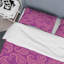 Cachemire rose floral - ensemble de housse de couette abstrait - microfibre de polyester-1120250777