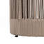 Ensemble de chaise longue d'extérieur en corde, table d'appoint et coussins beiges, chaise longue avec dossier réglable (chaise + table)-338224617