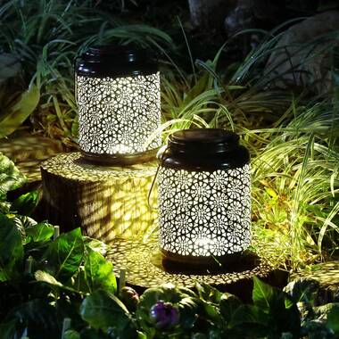 Solar Powered Integrated LED Outdoor Lantern (Set of 2) Kooper