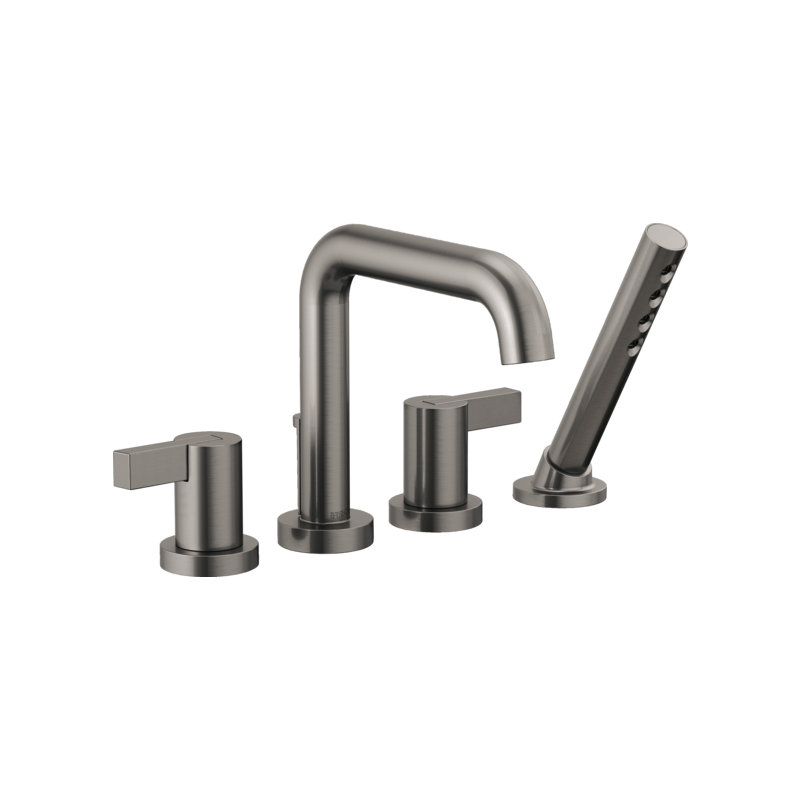 Litze® Roman Tub Faucet, Luxe Steel, Extended Lever