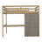 Khansaa Loft Bed with Built-in Desk and Storage-106601839