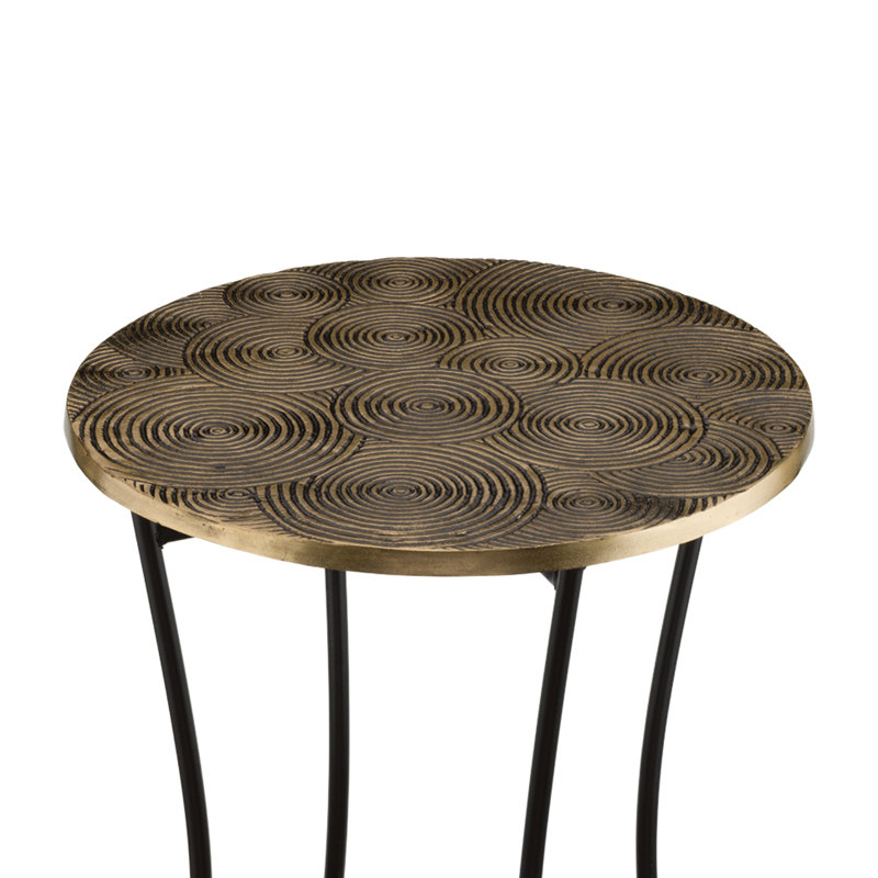 Support pour plante Cast - tourbillon doré