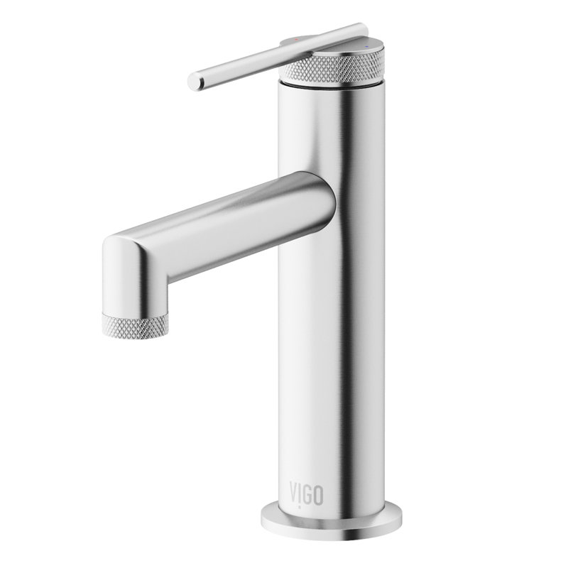 Sterling 7" H Single Handle Single Hole Bathroom Faucet, Brushed Nickel