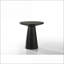 Ensemble de tables basses 3 pièces Jasper en ébène noir avec base à piédestal - Salon polyvalent et amp; Utilisation du vestibule