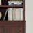 VAUXHILL & CO. Halston Multi-Depth Bookcase Adjustable Shelf Unit, Doors, Cherry