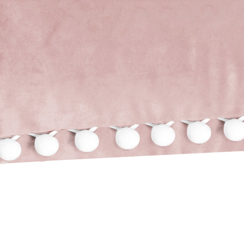 Kaetzel Pom-poms Velvet Pillow Cover