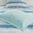Serene 8-piece Seersucker Bedding Set, Soft Polyester, Aqua Style