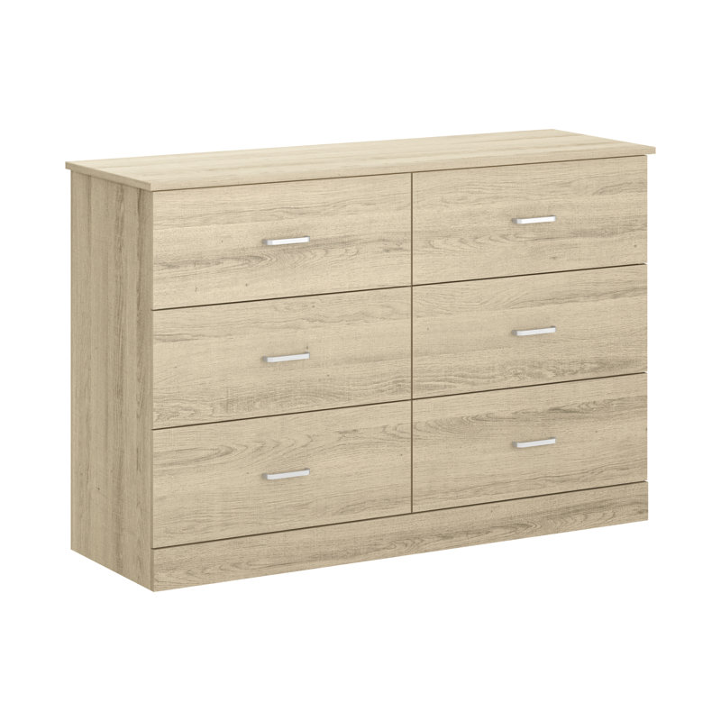 Commode 6 tiroirs Allyannah, Chêne Oslo / STURDY