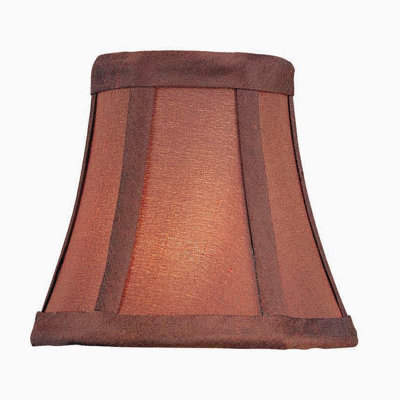 Abat-jour de style candélabre H 4,5 po (attache) brun