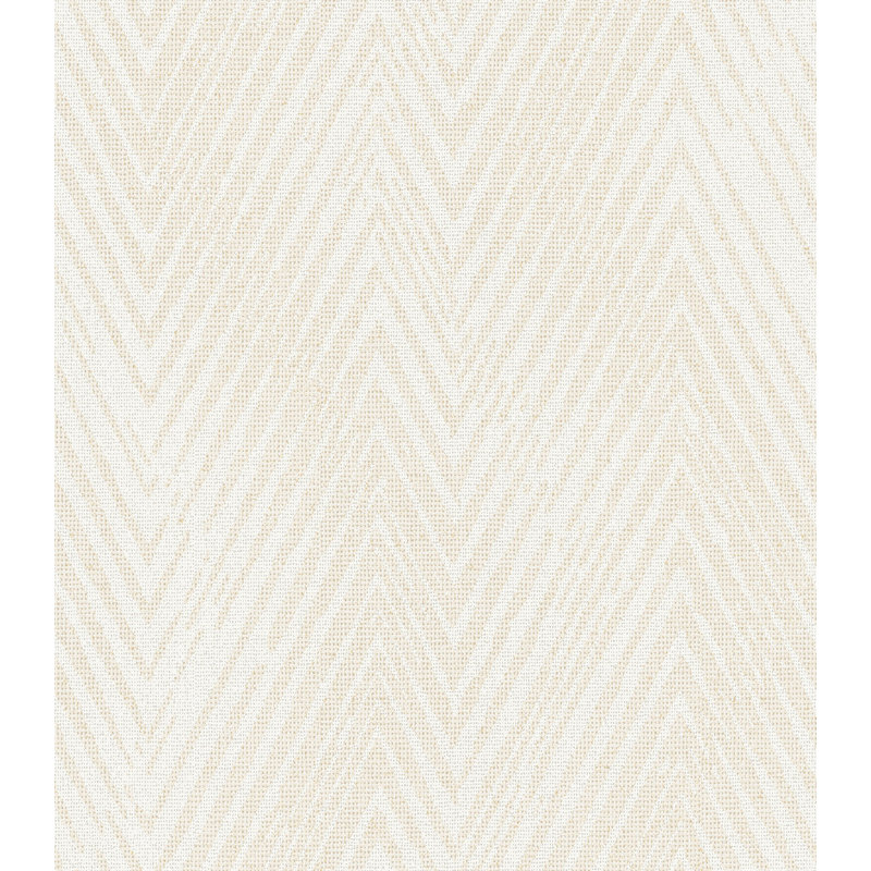 Orquidia Galerie Utopia Herringbone Weave Wallpaper Roll 10m x 53cm, Cream