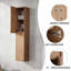 Meuble-lavabo mural avec lavabo et armoire latérale, portes à fermeture douce, armoire combinée-724334386