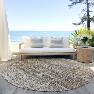 Malchow Washable Abstract Indoor / Outdoor Rug