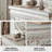 51.18"Antique-Style Whitewashed Fireplace Mantel
