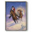 «Santa's Big Ride», reproduction encadrée - bois massif-880432152
