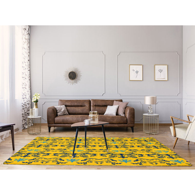 Damask Indoor Rug, Rectangle 8' x 10'