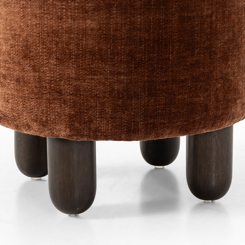 Zena Round Standard Ottoman, Altair Sienna