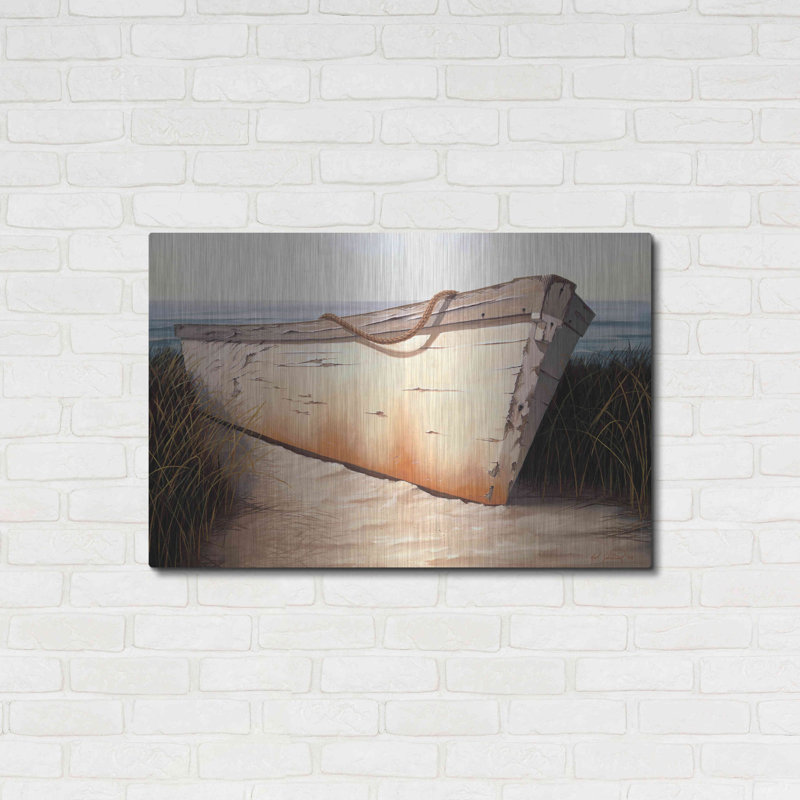 "Bateau blanc" par Karl Soderlund, H 24 po x l 36 po