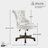 Asyra Extra Wide Armless Swivel Task Chair with Tufted Back and Solid Wood Base-732224099
