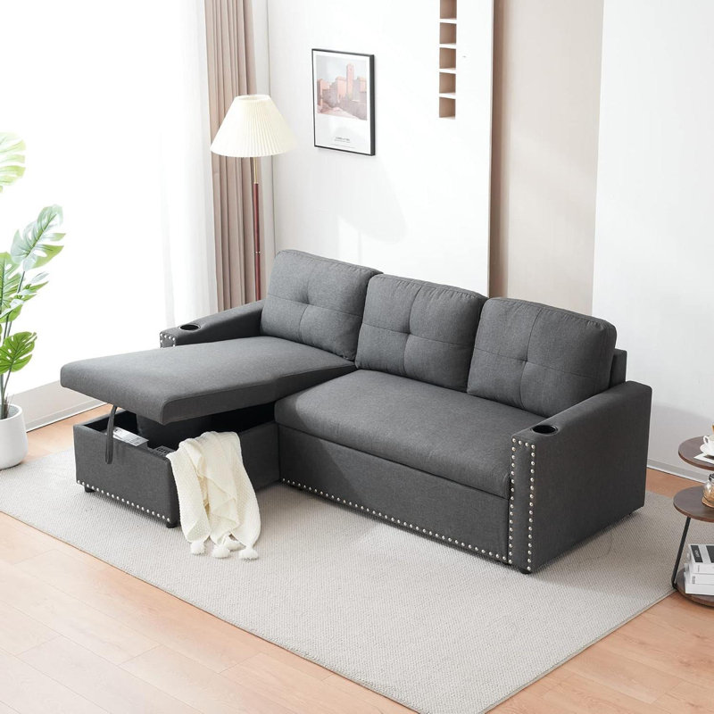 Beckner 3 Seater Sofa, Light Grey