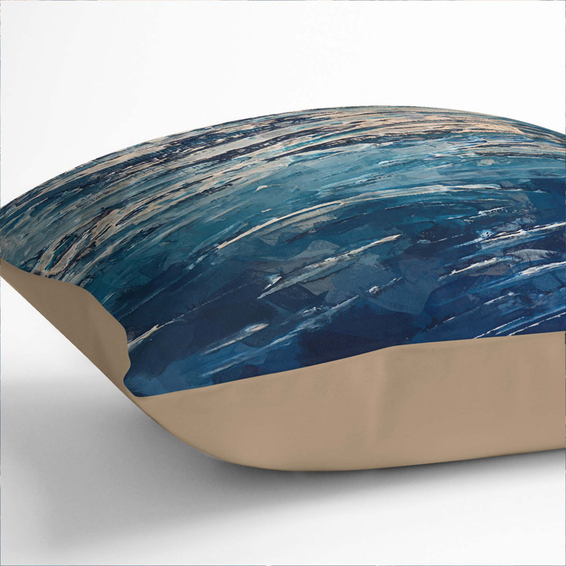 Square Throw Cushion, 40cm H x 40cm W x 15cm D, Stone