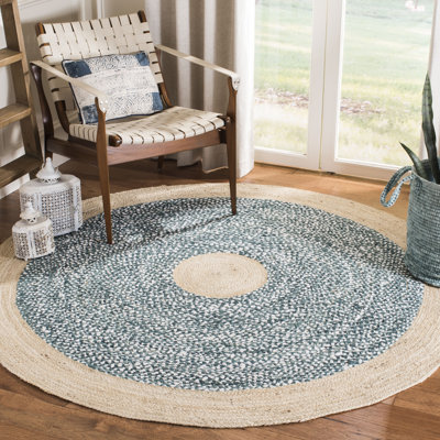Tapis en jute de coton tissé à la main Zeitler