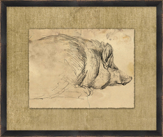 Charcoal Animal Collection 11 Print