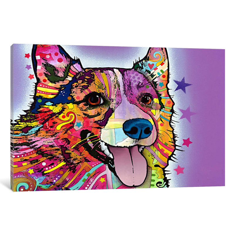 Corgi by Dean Russo - Wrapped Canvas Print, 66.04 cm H x 45.72 cm W x 1.91 cm D