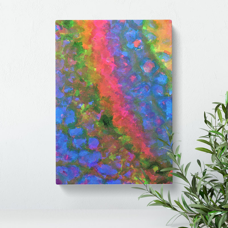 Destruction Of Light Abstract - Wrapped Canvas Painting, 50cm H x 35cm W x 3cm D