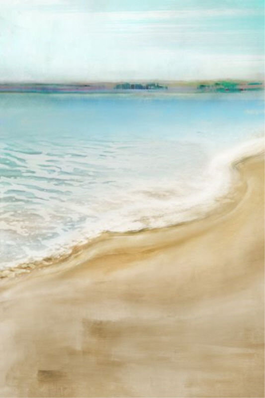 Beach Shore Print by Elena Carlie, Knife Gel, 36" H x 24" W