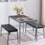 Fauste Rectangular 47.2'' L x 27.5'' W Restaurant Dining Set-831072727-831072731-831072732