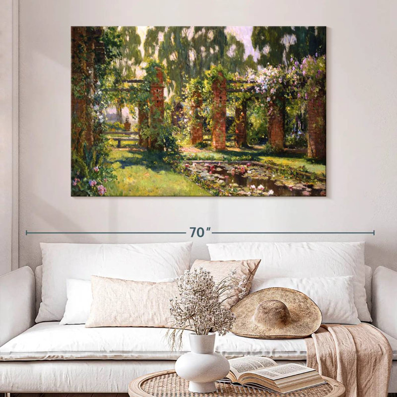 Senne The Lily Pond, 34" H x 51" W