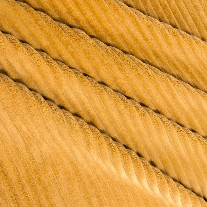 Velours côtelé en velours côtelé gingembre entièrement compressé - sans assemblage, polyvalent comme extension, convient aux petits intérieurs, 24 pouces de largeur, 15 pouces de hauteur, 9 livres de gingembre, revêtement, utilisation, espaces, 24 po x 24 po x 15 po,