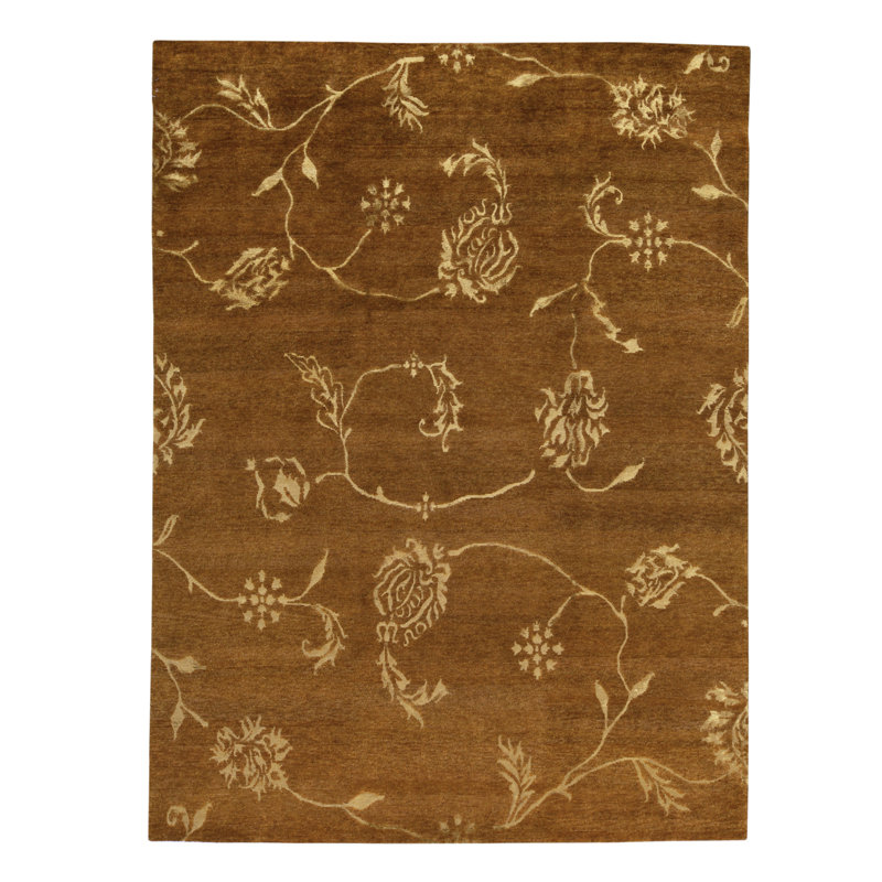 Tapis rouille de haute qualité noué à la main