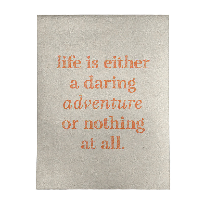 Tapis en poly-citation "life life", Rectangle 5 pi x 7 pi